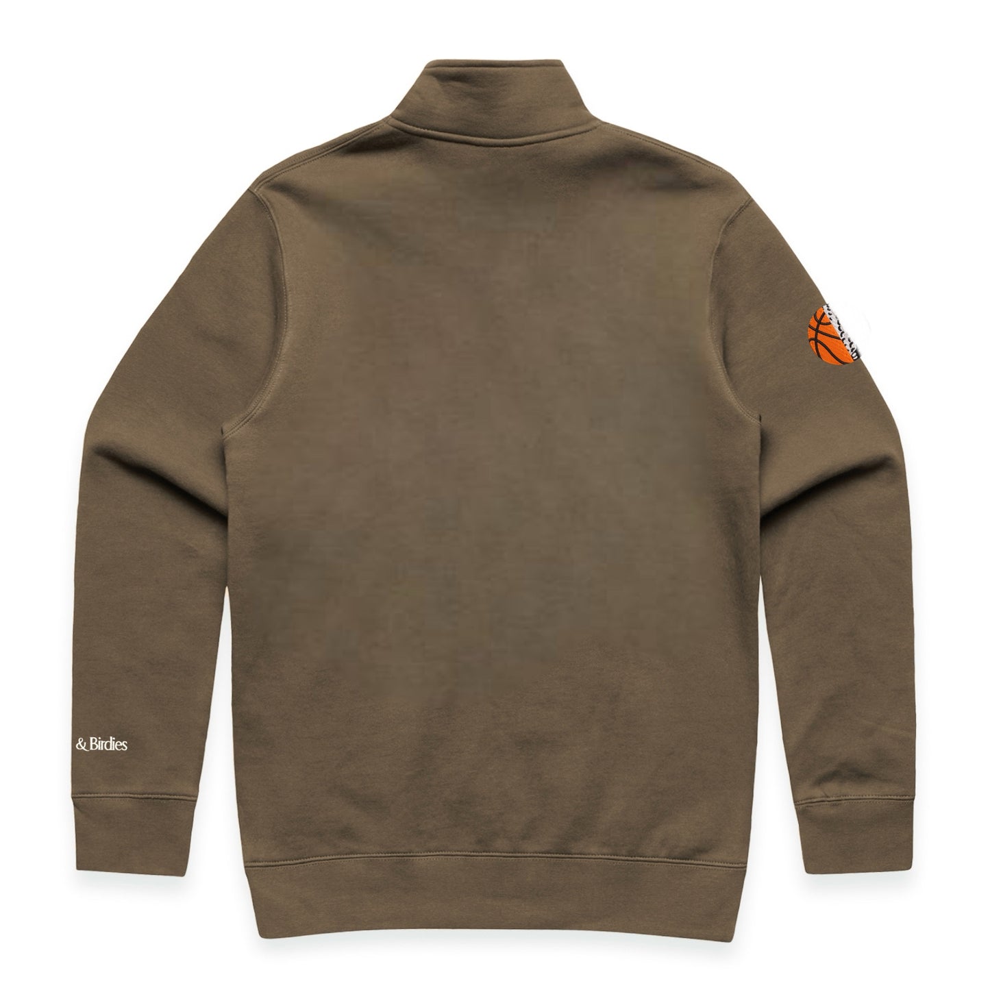 COURT TO COURSE QUARTER ZIP - WALNUT/WHITE/FOREST