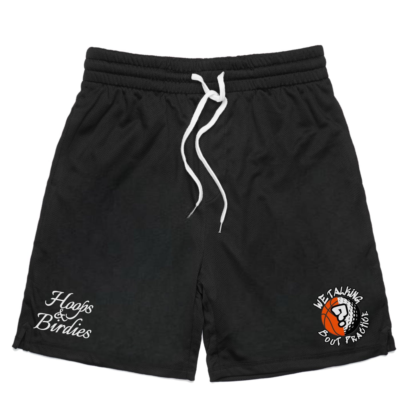 Black Basketball Shorts wtih Drawstring