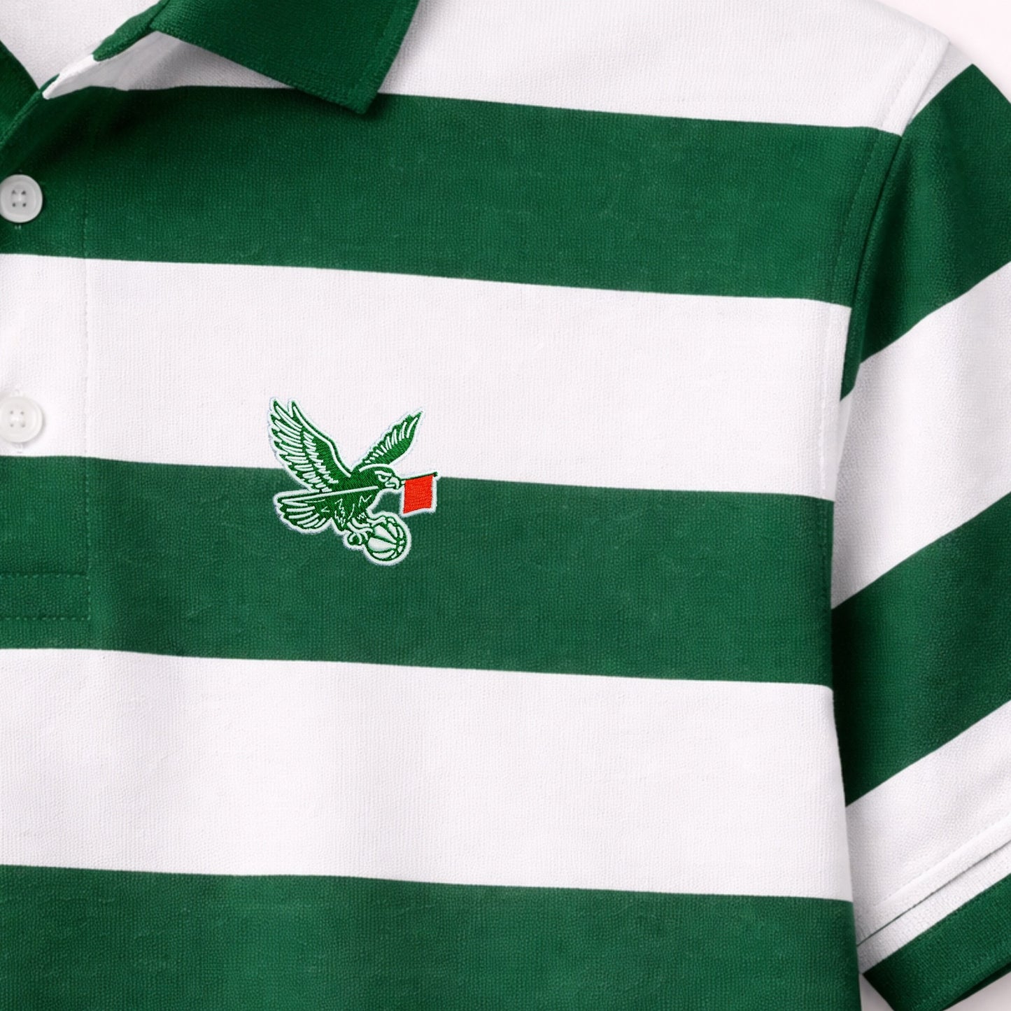 AUGUSTA SHOWTIME POLO - WHITE/KELLY GREEN