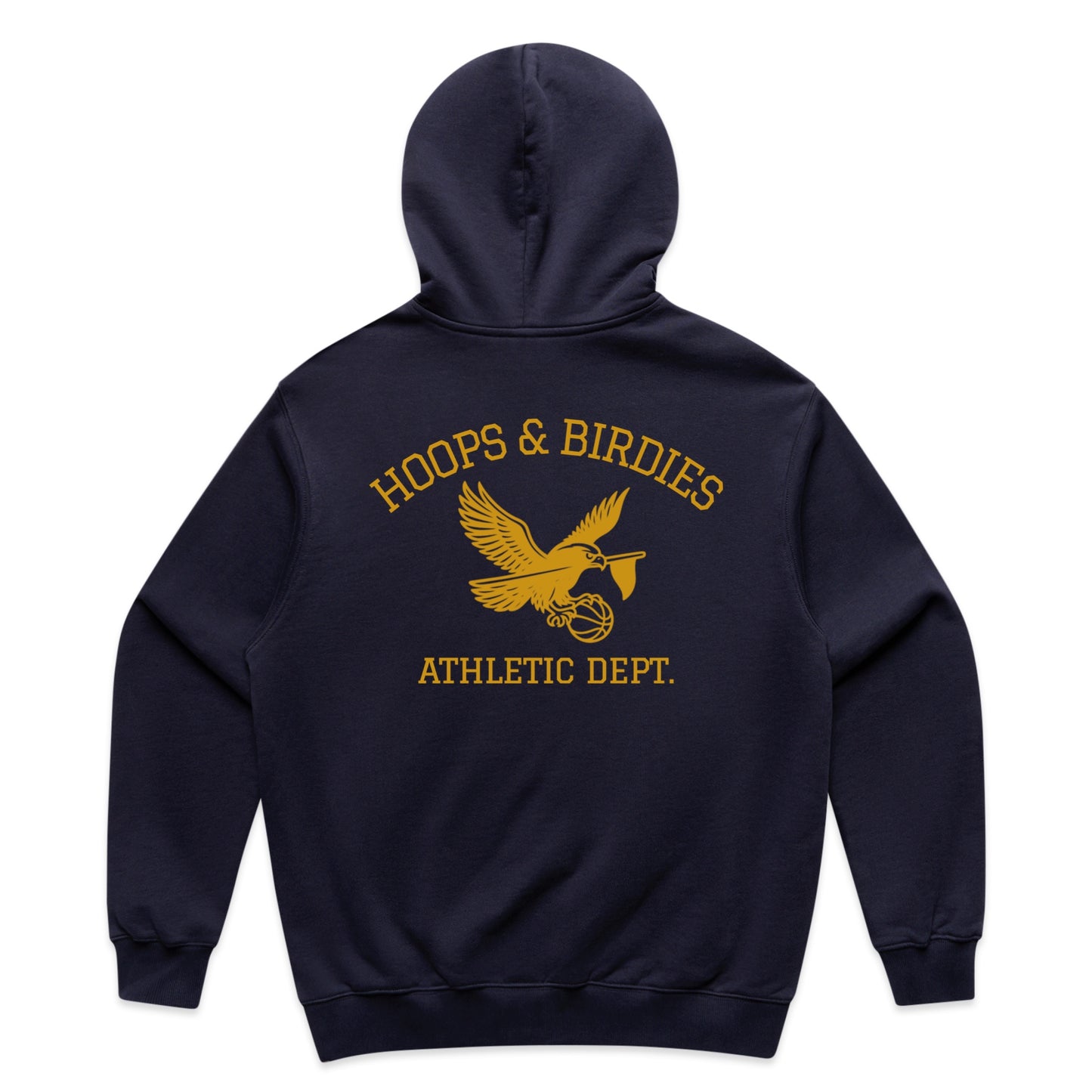 ATHLETIC DEPT HOODIE - NAVY/CANARY