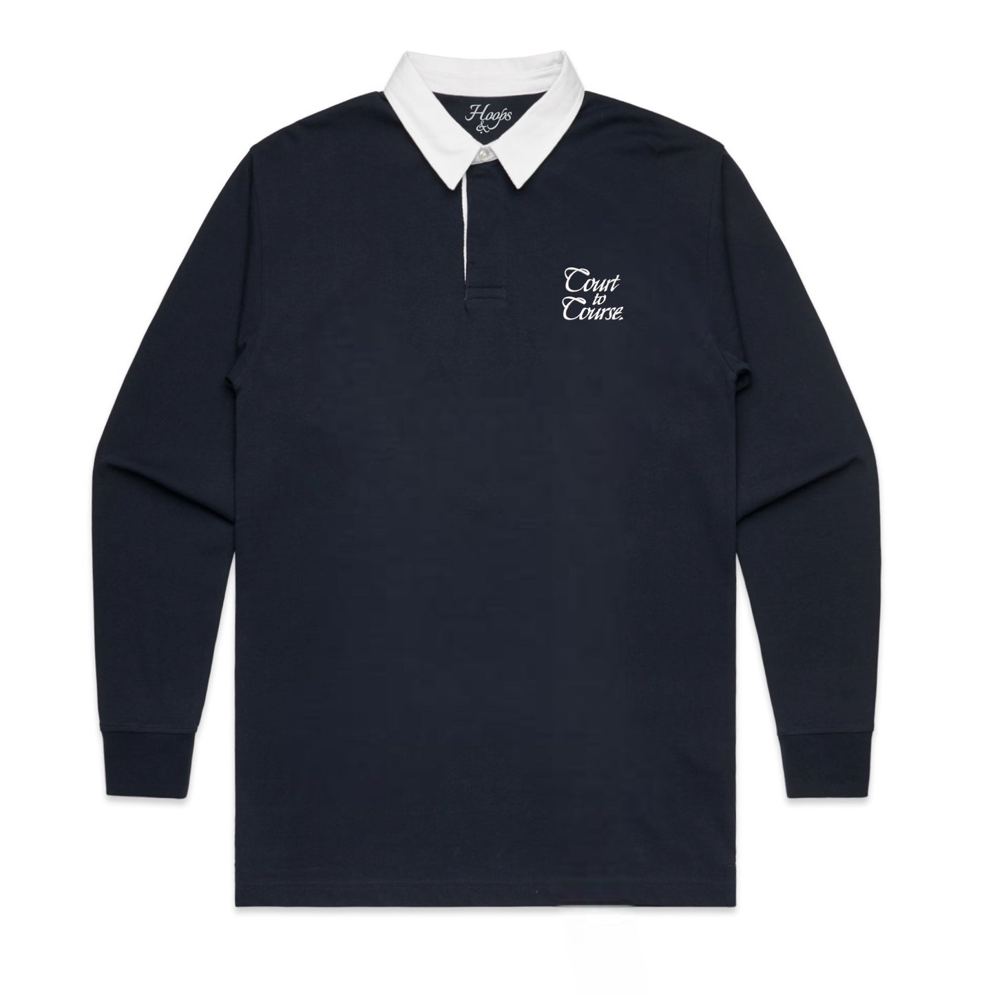 FOLLOW THROUGH RUGBY POLO NAVY/WHITE