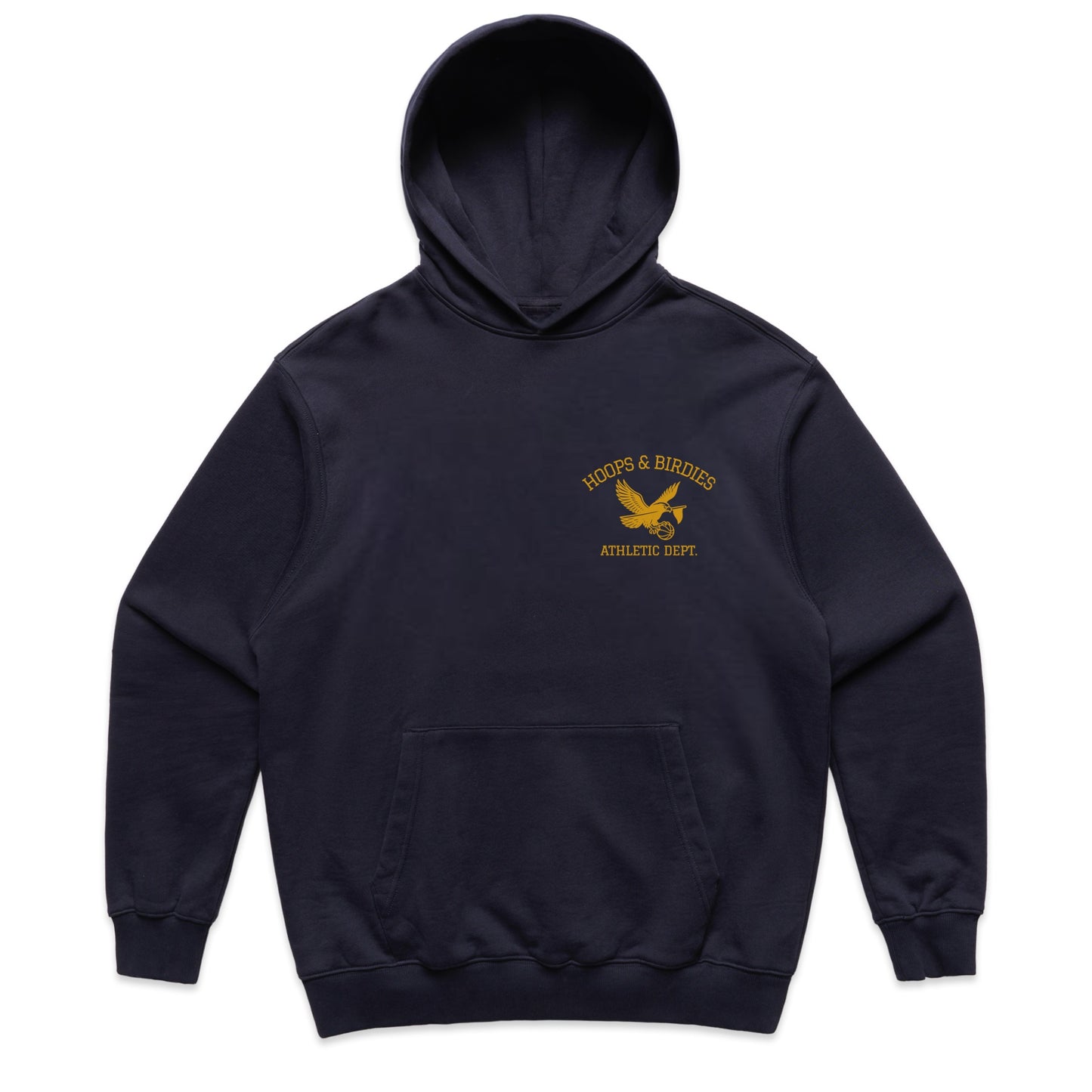 ATHLETIC DEPT HOODIE - NAVY/CANARY