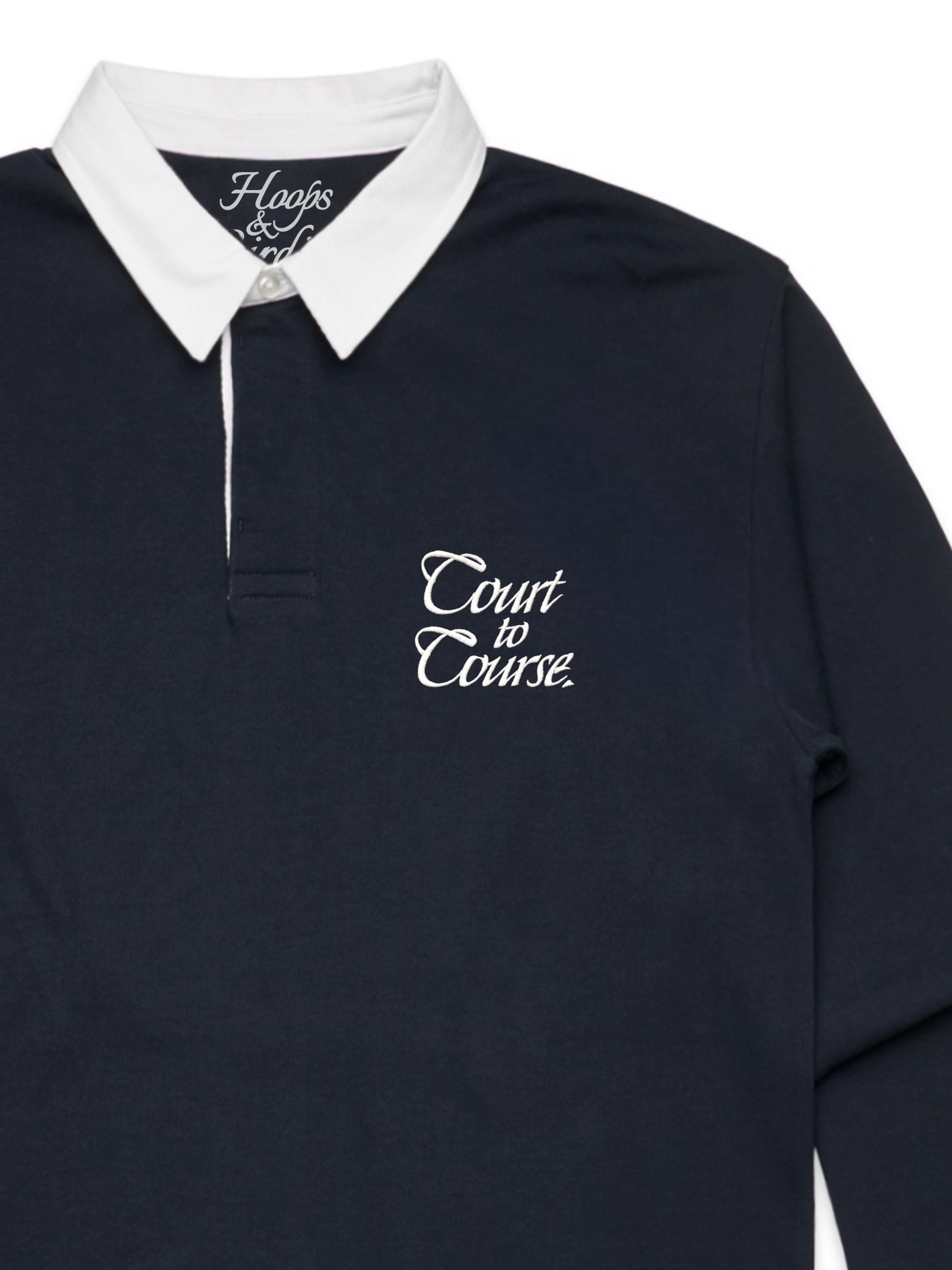 FOLLOW THROUGH RUGBY POLO NAVY/WHITE