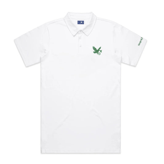 HAWK FLIGHT POLO WHITE/FOREST