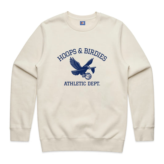 ATHLETIC HAWK SWEATER - CREAM/NAVY