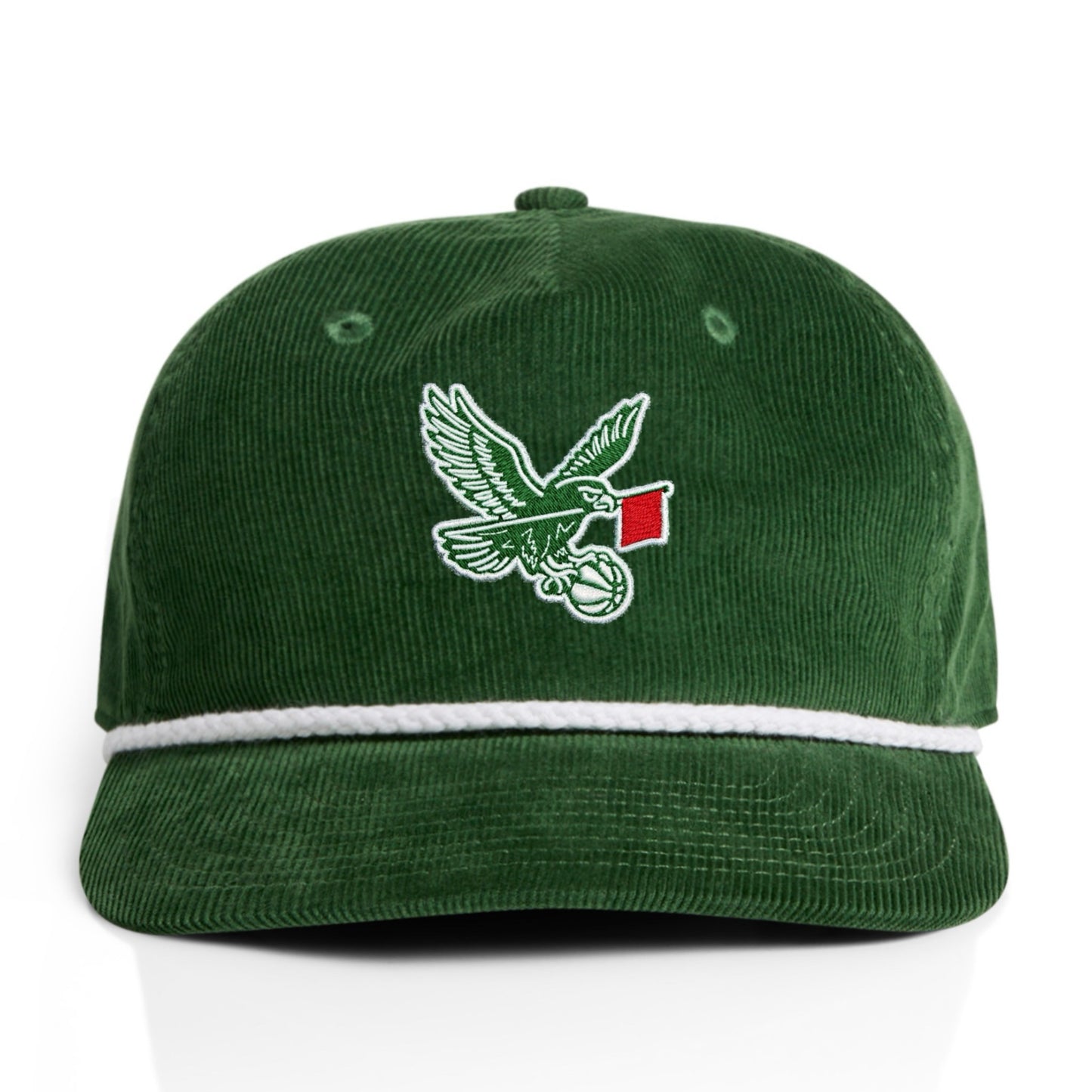 CADDY CORD HAT - FOREST/WHITE