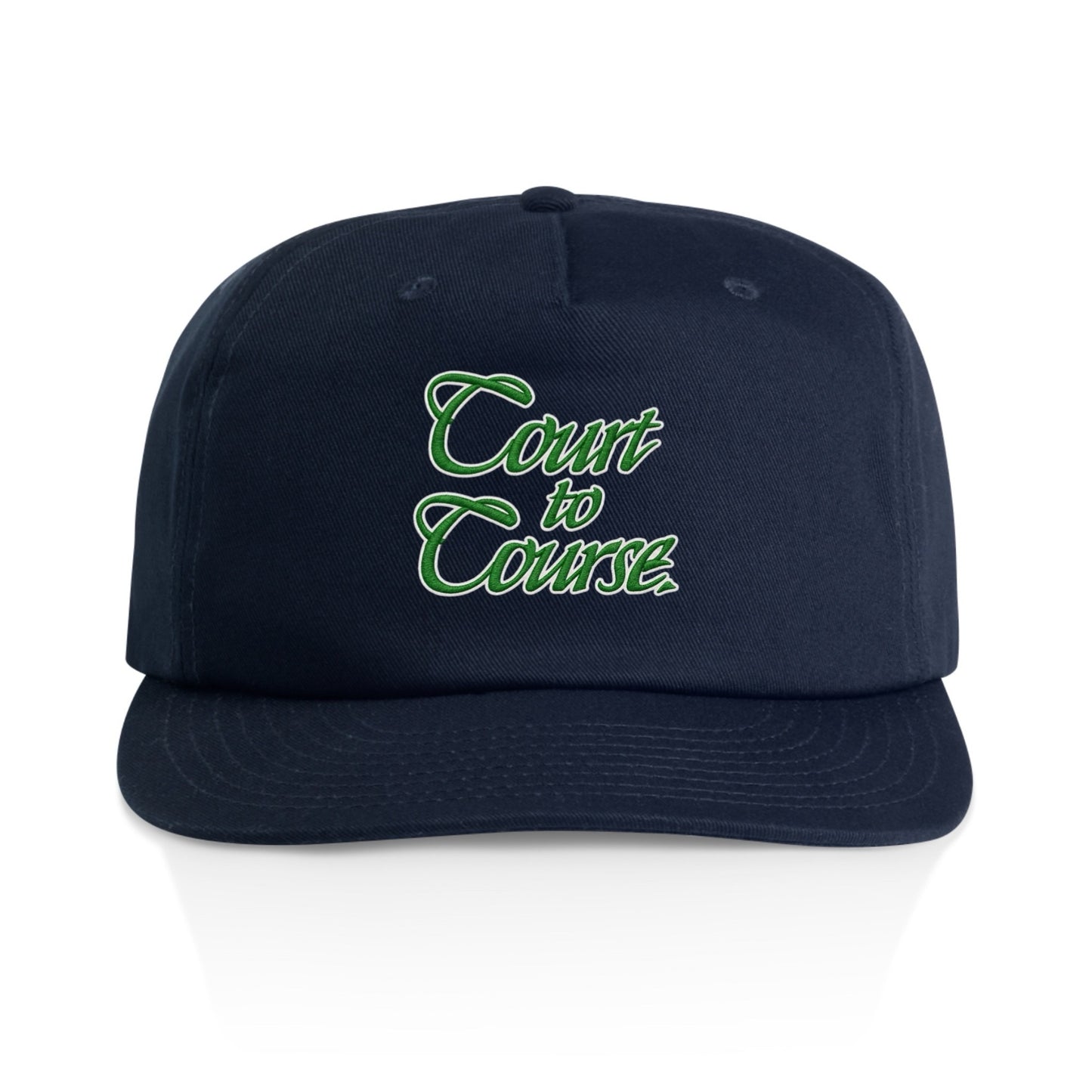 COURT TO COURSE HAT - NAVY/KELLY GREEN/WHITE