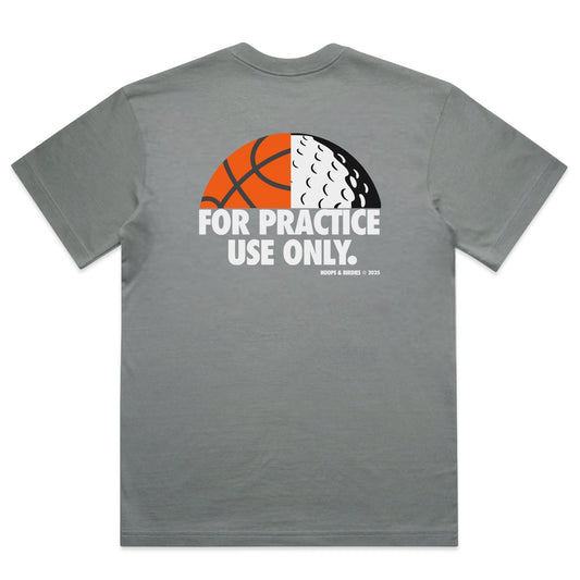FOR PRACTICE USE ONLY TEE (BOXY FIT) - SMOKE/ORANGE/WHITE/BLACK